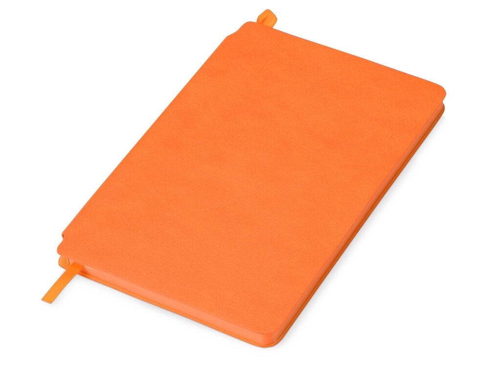 Блокнот Notepeno 130x205 мм с тонированными линованными страницами, оранжевый от компании ТОО VEER Company Group / Одежда и сувениры с логотипом - фото 1