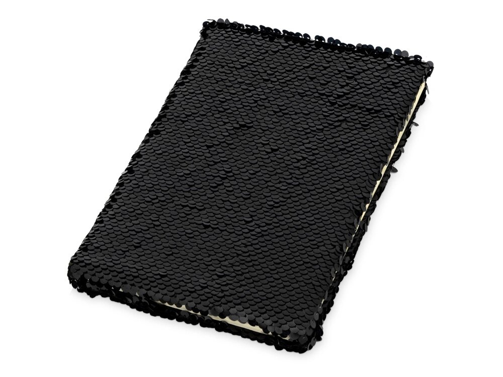 Блокнот с пайетками Fashion, черный от компании ТОО VEER Company Group / Одежда и сувениры с логотипом - фото 1