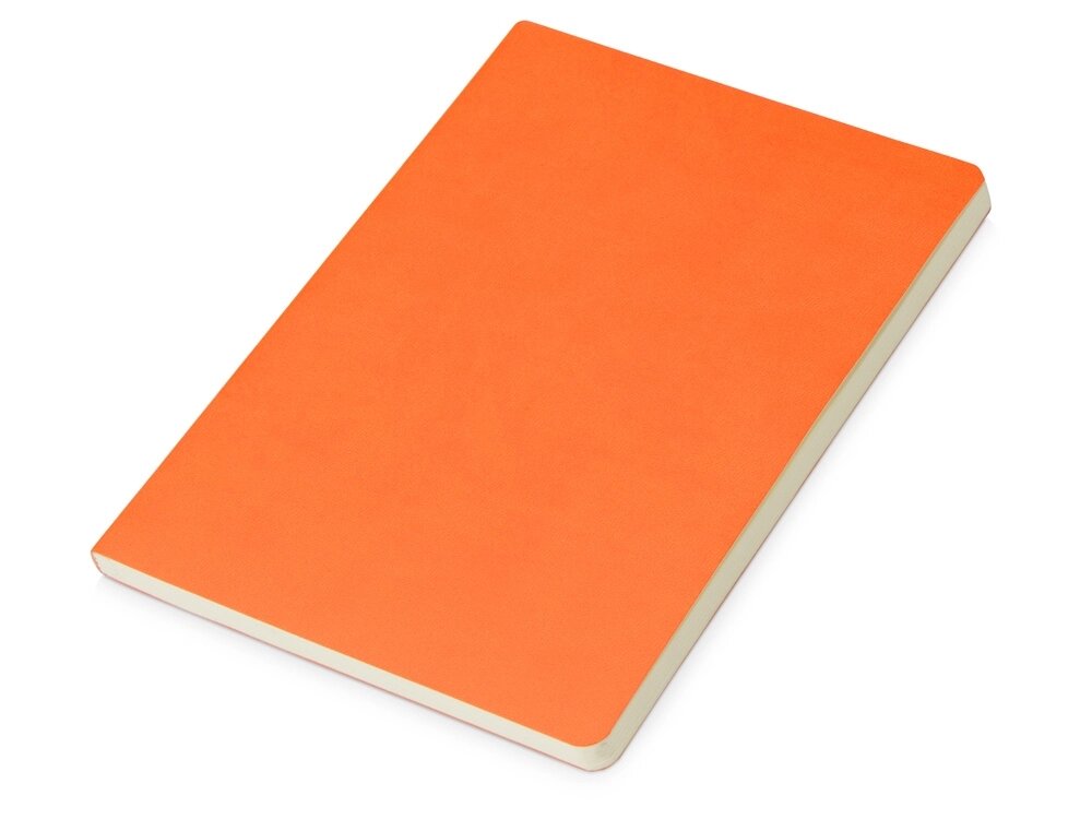Блокнот Wispy линованный в мягкой обложке, оранжевый от компании ТОО VEER Company Group / Одежда и сувениры с логотипом - фото 1