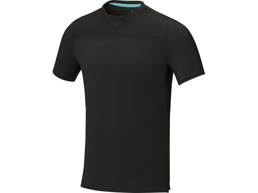 Borax Мужская футболка с короткими рукавами из переработанного полиэстера, сертифицированного согласно GRS - сплошной от компании ТОО VEER Company Group / Одежда и сувениры с логотипом - фото 1