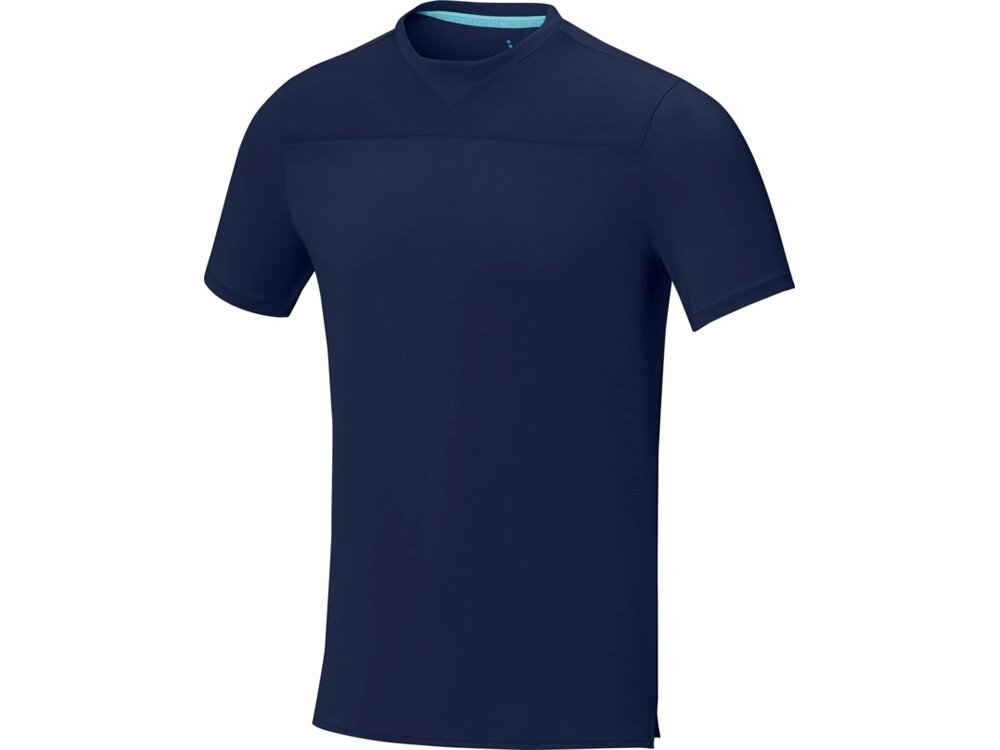 Borax Мужская футболка с короткими рукавами из переработанного полиэстера, сертифицированного согласно GRS - Темно - от компании ТОО VEER Company Group / Одежда и сувениры с логотипом - фото 1