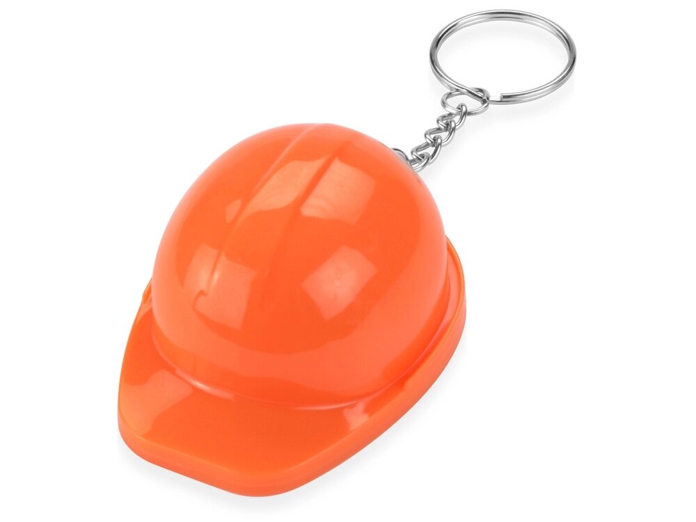 Брелок-открывалка Каска, оранжевый от компании ТОО VEER Company Group / Одежда и сувениры с логотипом - фото 1