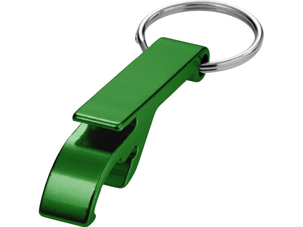 Брелок-открывалка Tao из переработанного алюминия - Зеленый от компании ТОО VEER Company Group / Одежда и сувениры с логотипом - фото 1