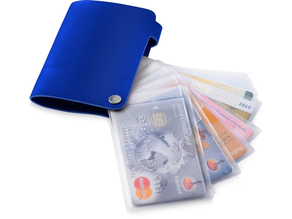Бумажник Valencia, ярко-синий от компании ТОО VEER Company Group / Одежда и сувениры с логотипом - фото 1