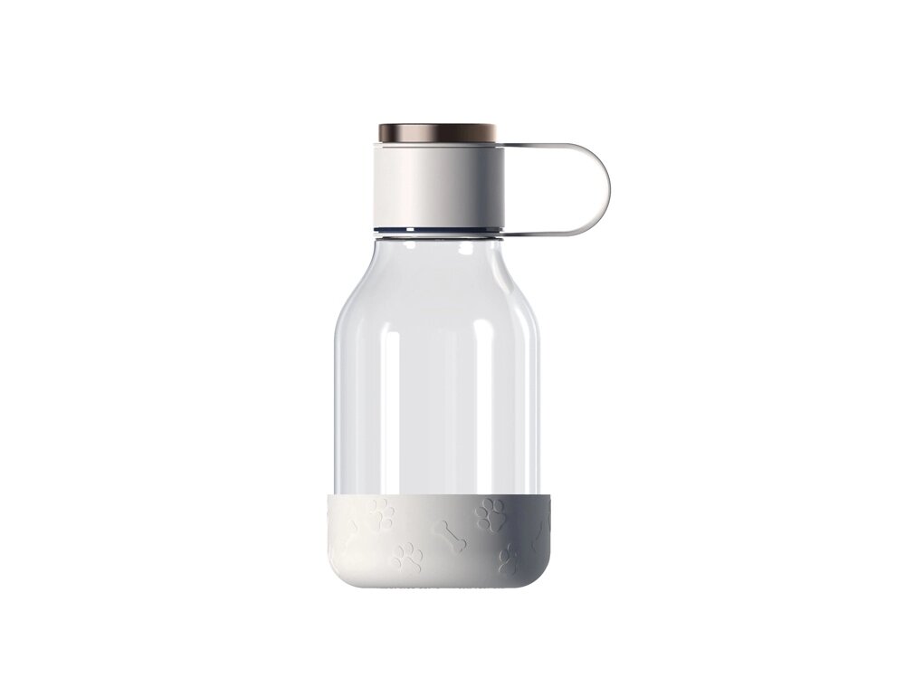 Бутылка для воды 2-в-1 Dog Bowl Bottle со съемной миской для питомцев, 1500 мл, белый от компании ТОО VEER Company Group / Одежда и сувениры с логотипом - фото 1