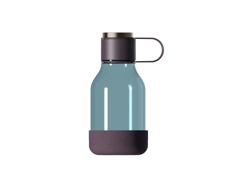 Бутылка для воды 2-в-1 Dog Bowl Bottle со съемной миской для питомцев, 1500 мл, бургунди от компании ТОО VEER Company Group / Одежда и сувениры с логотипом - фото 1