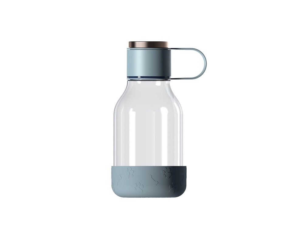Бутылка для воды 2-в-1 Dog Bowl Bottle со съемной миской для питомцев, 1500 мл, голубой от компании ТОО VEER Company Group / Одежда и сувениры с логотипом - фото 1