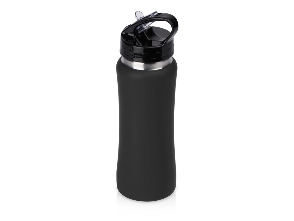 Бутылка для воды Bottle C1, сталь, soft touch, 600 мл, черный от компании ТОО VEER Company Group / Одежда и сувениры с логотипом - фото 1