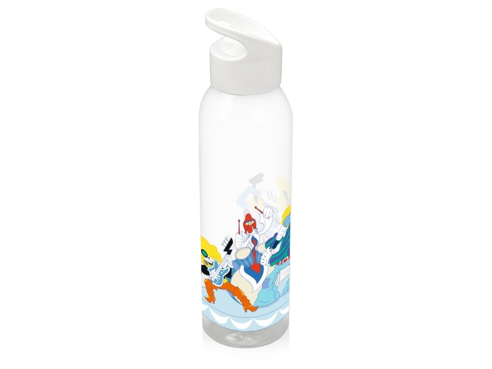 Бутылка для воды Бременские музыканты, прозрачный/белый от компании ТОО VEER Company Group / Одежда и сувениры с логотипом - фото 1