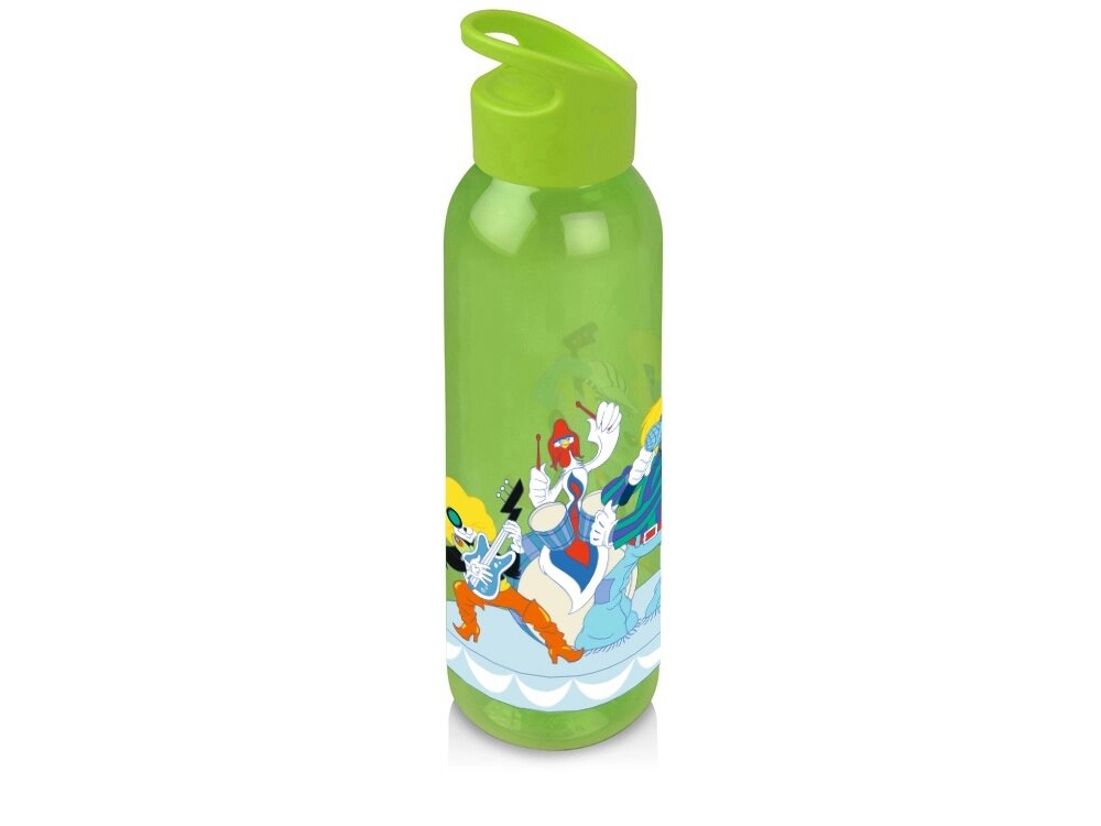 Бутылка для воды Бременские музыканты, зеленое яблоко от компании ТОО VEER Company Group / Одежда и сувениры с логотипом - фото 1