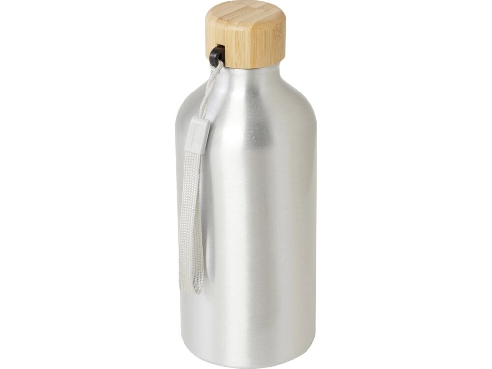 Бутылка для воды Malpeza из переработанного алюминия, 500 мл - Серебряный от компании ТОО VEER Company Group / Одежда и сувениры с логотипом - фото 1