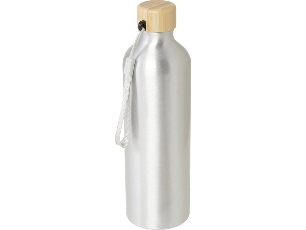 Бутылка для воды Malpeza из переработанного алюминия, 770 мл - Серебряный от компании ТОО VEER Company Group / Одежда и сувениры с логотипом - фото 1