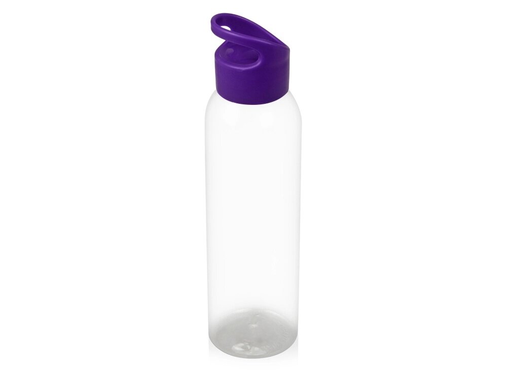 Бутылка для воды Plain 2 630 мл, прозрачный/фиолетовый от компании ТОО VEER Company Group / Одежда и сувениры с логотипом - фото 1