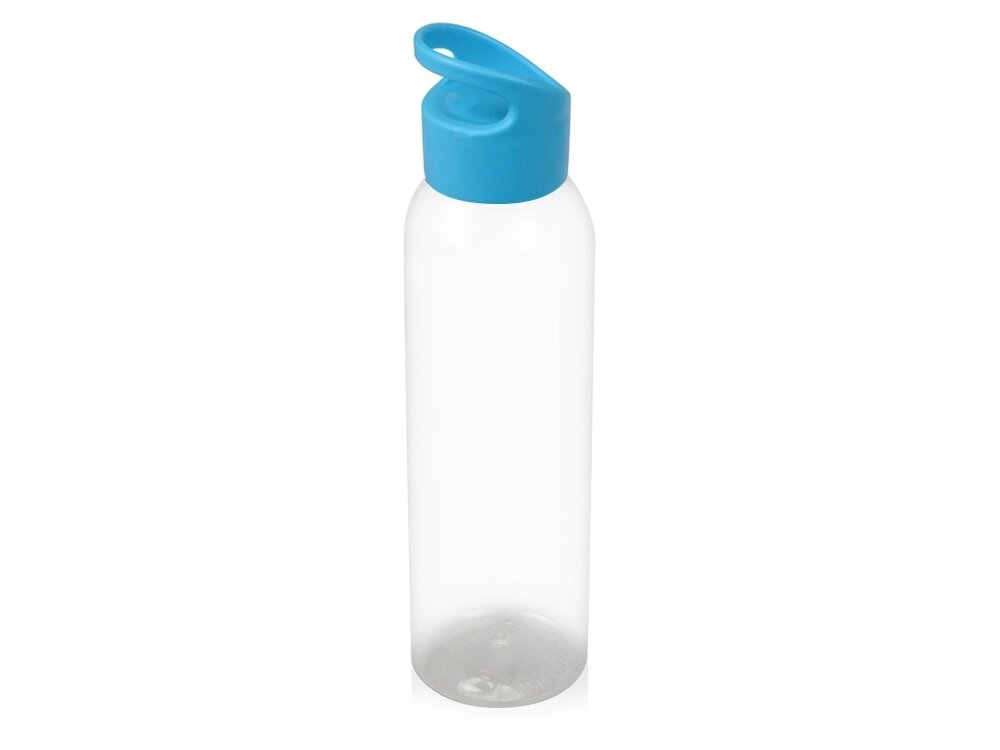 Бутылка для воды Plain 2 630 мл, прозрачный/голубой от компании ТОО VEER Company Group / Одежда и сувениры с логотипом - фото 1
