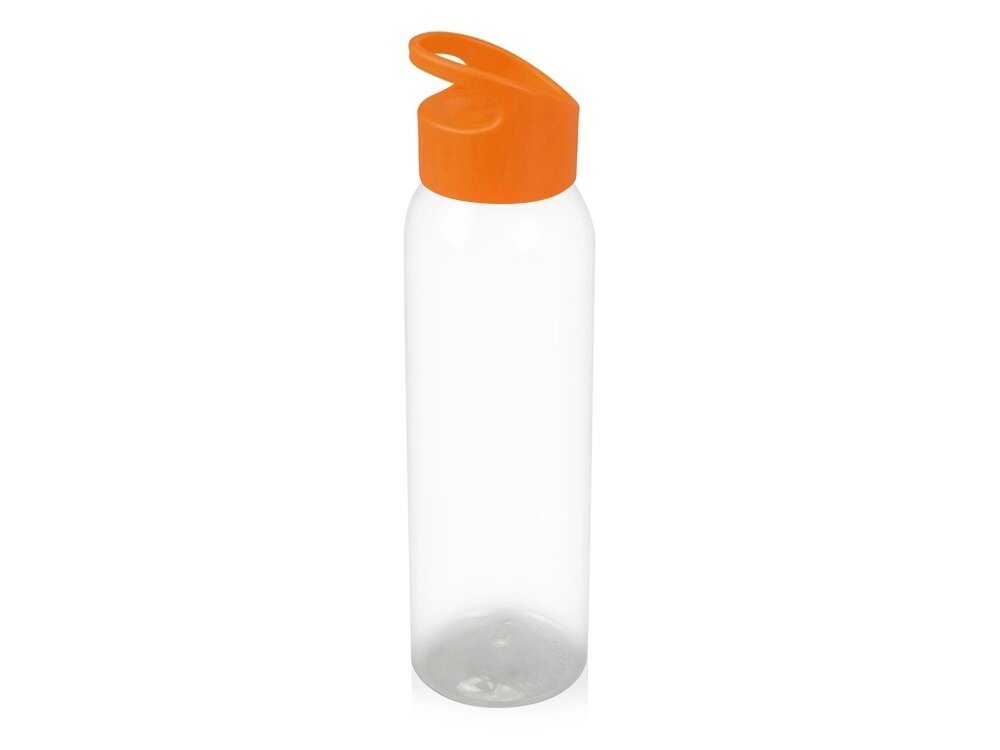 Бутылка для воды Plain 2 630 мл, прозрачный/оранжевый от компании ТОО VEER Company Group / Одежда и сувениры с логотипом - фото 1