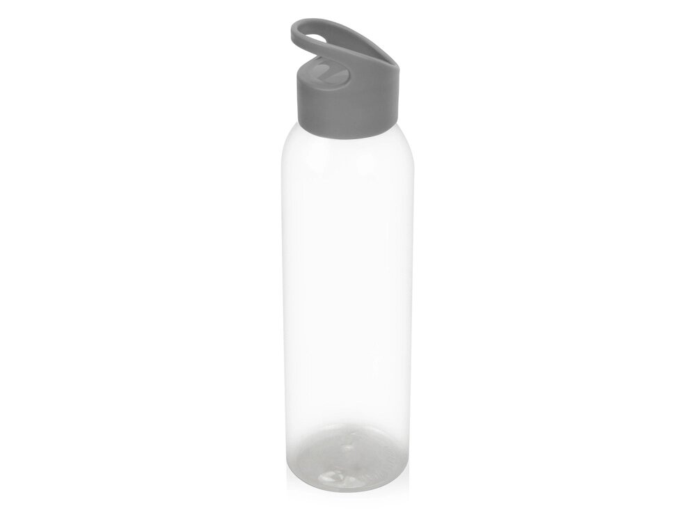 Бутылка для воды Plain 2 630 мл, прозрачный/серый от компании ТОО VEER Company Group / Одежда и сувениры с логотипом - фото 1