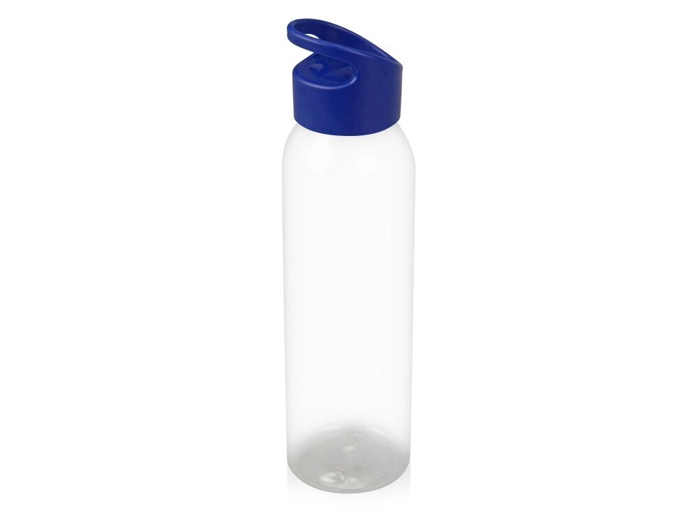 Бутылка для воды Plain 2 630 мл, прозрачный/синий от компании ТОО VEER Company Group / Одежда и сувениры с логотипом - фото 1