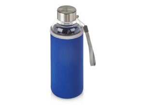 Бутылка для воды Pure c чехлом, 420 мл, темно-синий