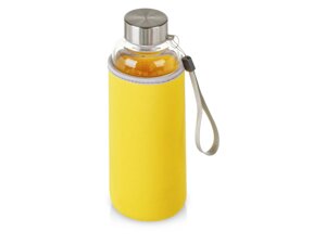 Бутылка для воды Pure c чехлом, 420 мл, желтый