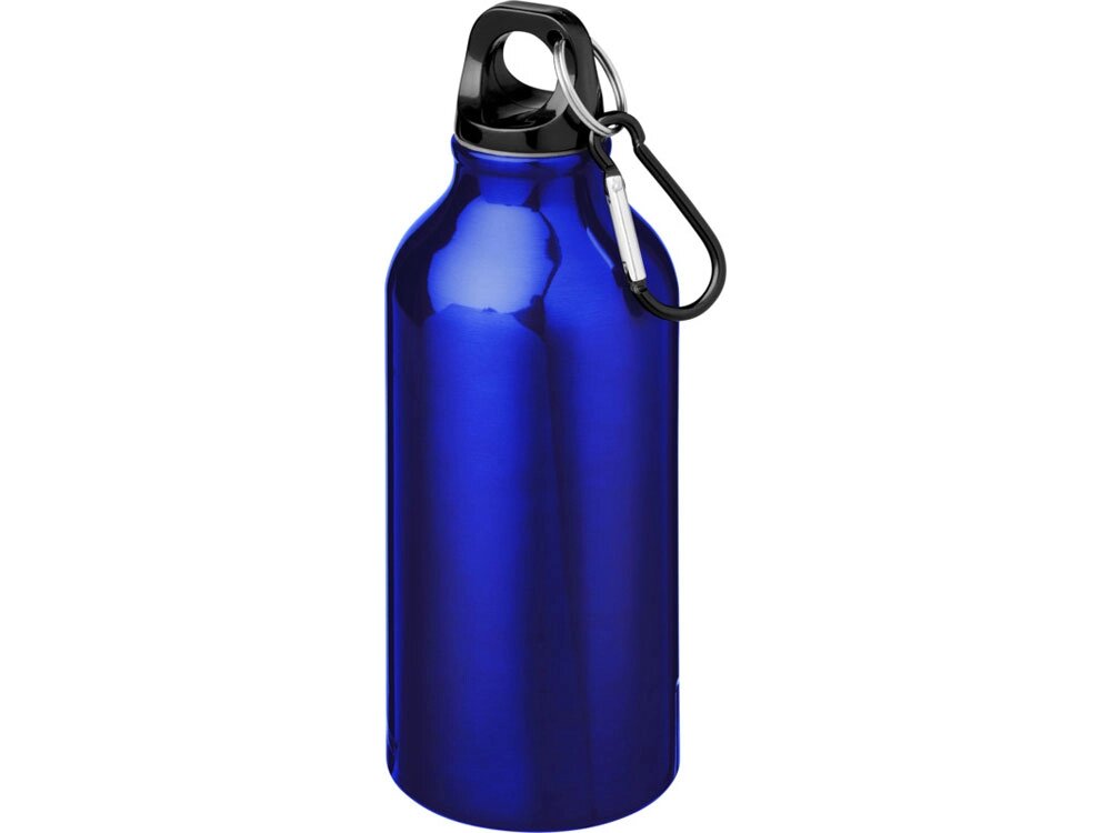 Бутылка для воды с карабином Oregon, объемом 400 мл, синий от компании ТОО VEER Company Group / Одежда и сувениры с логотипом - фото 1
