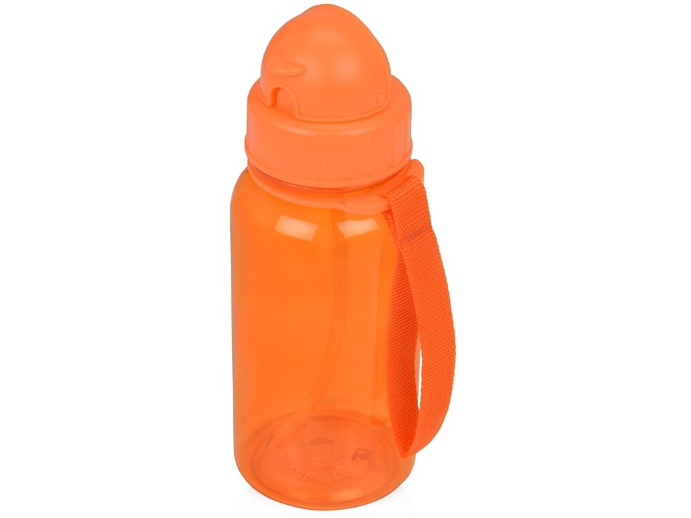 Бутылка для воды со складной соломинкой Kidz 500 мл, фиолетовый от компании ТОО VEER Company Group / Одежда и сувениры с логотипом - фото 1