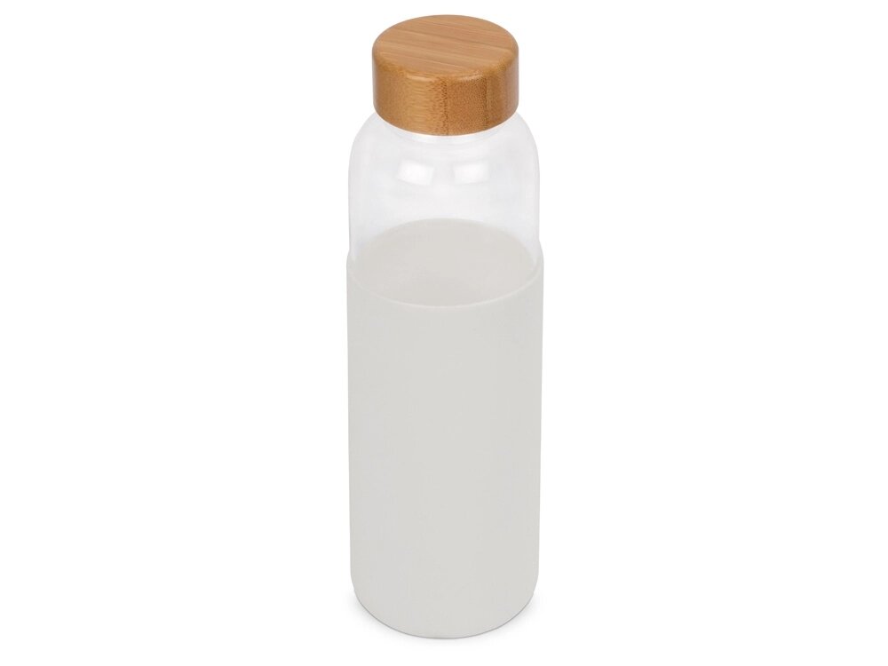 Бутылка для воды стеклянная Refine, в чехле, 550 мл, белый (P) от компании ТОО VEER Company Group / Одежда и сувениры с логотипом - фото 1