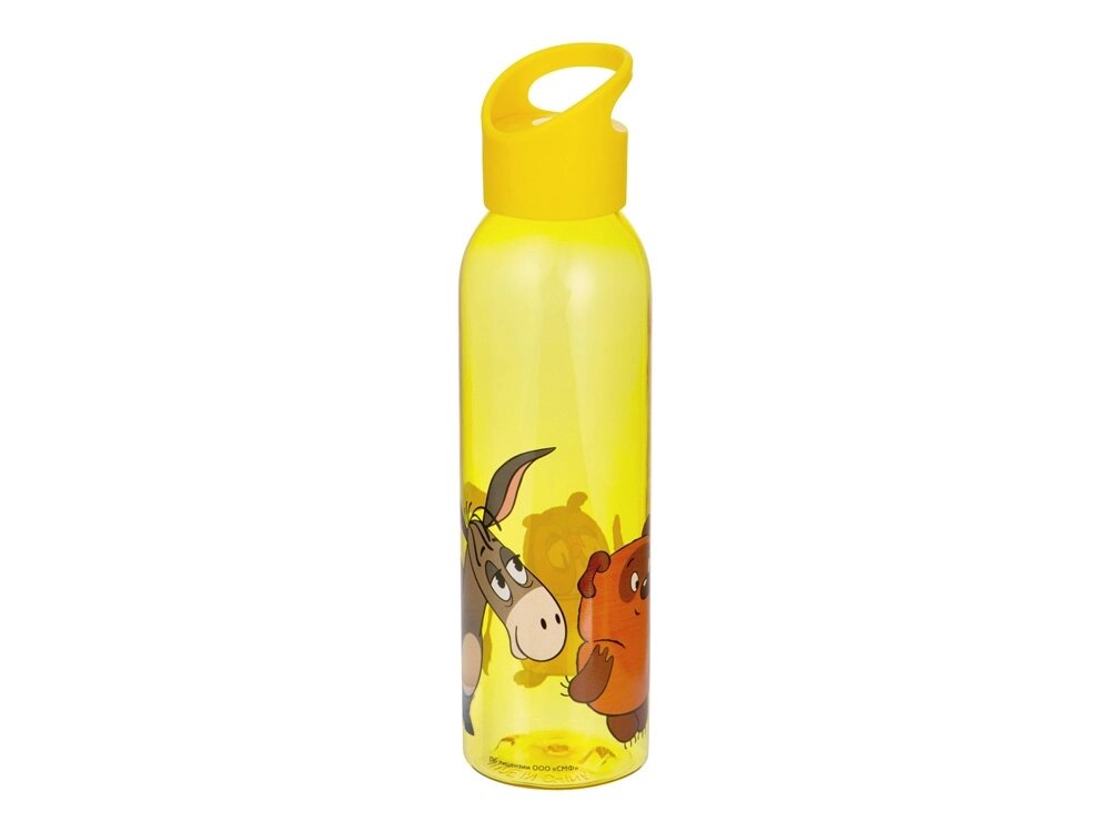 Бутылка для воды Винни-Пух, желтый от компании ТОО VEER Company Group / Одежда и сувениры с логотипом - фото 1