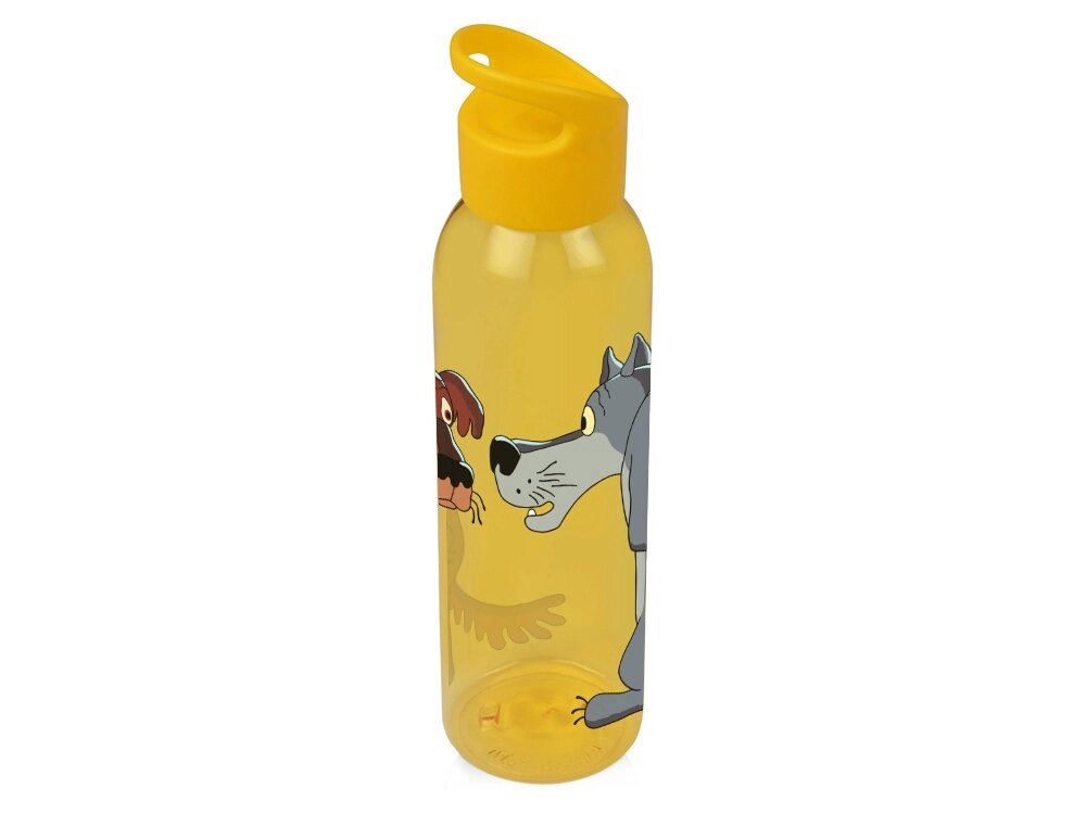 Бутылка для воды Жил-был Пес, желтый от компании ТОО VEER Company Group / Одежда и сувениры с логотипом - фото 1