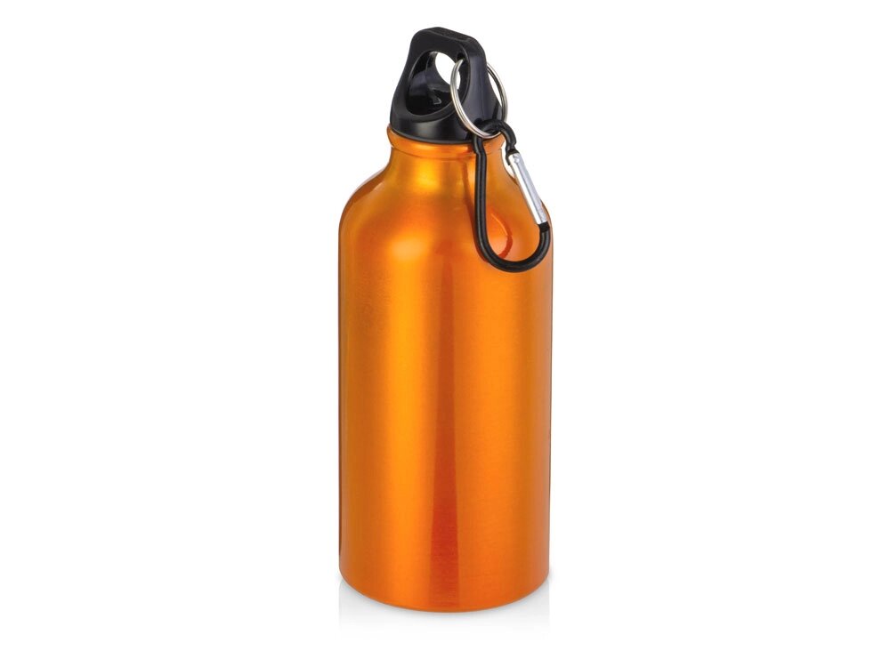 Бутылка Hip S с карабином 400мл, оранжевый (P) от компании ТОО VEER Company Group / Одежда и сувениры с логотипом - фото 1