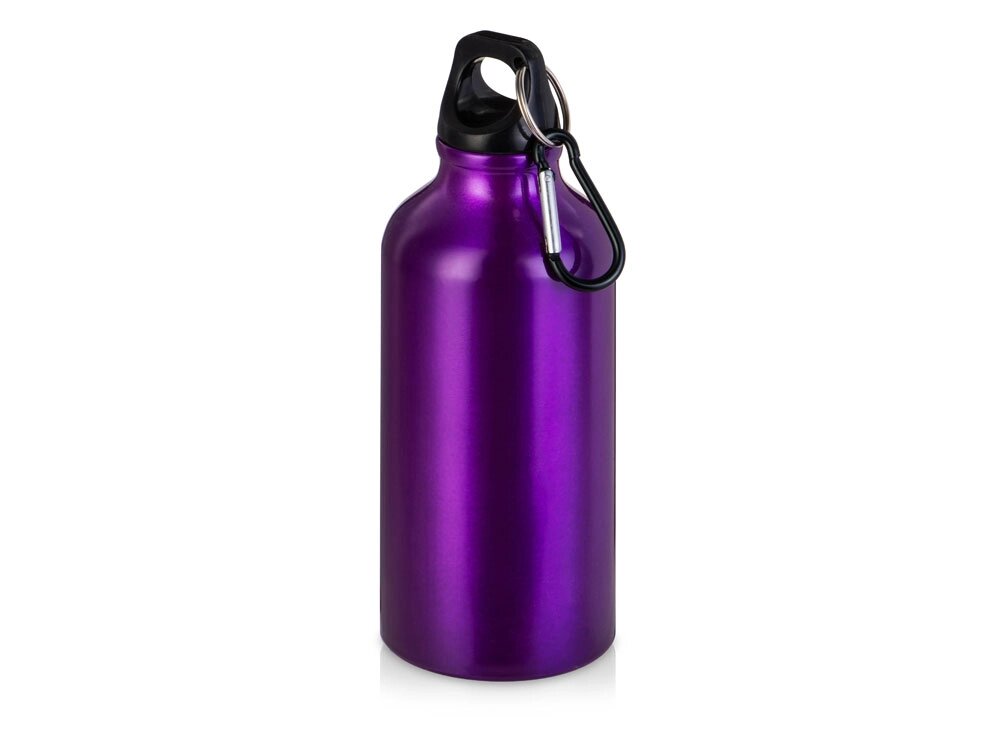 Бутылка Hip S с карабином 400мл, пурпурный от компании ТОО VEER Company Group / Одежда и сувениры с логотипом - фото 1