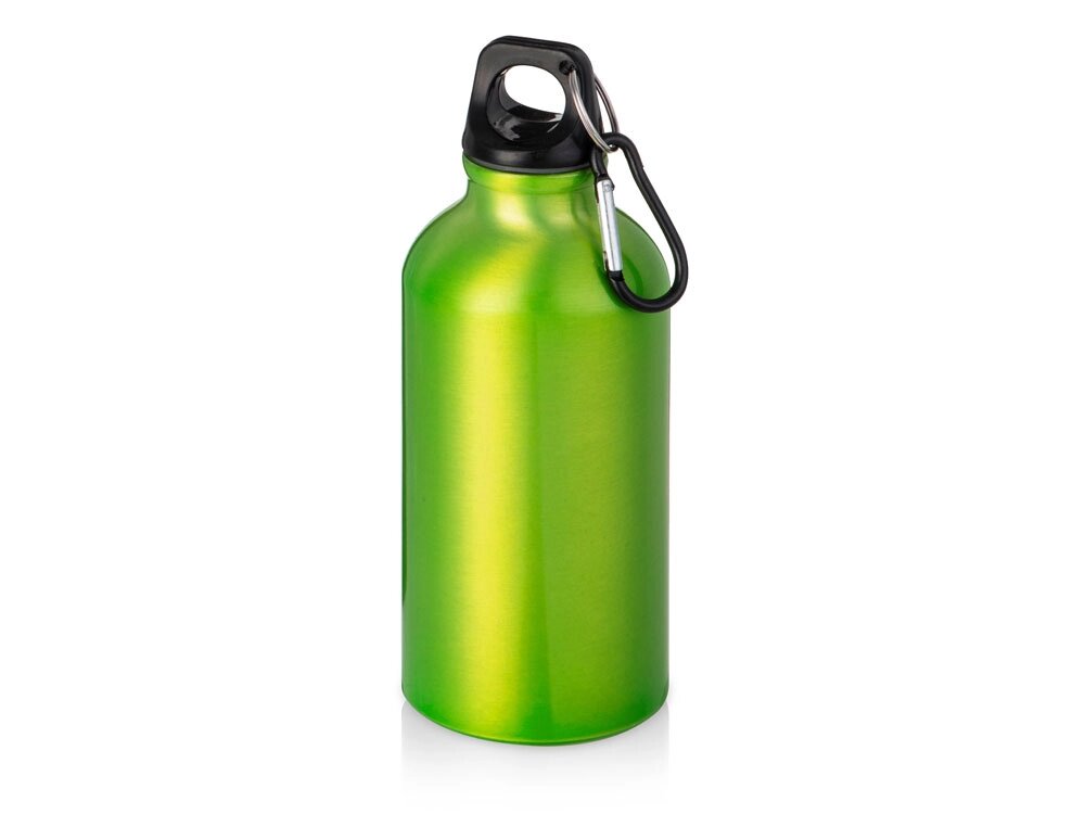 Бутылка Hip S с карабином 400мл, зеленое яблоко от компании ТОО VEER Company Group / Одежда и сувениры с логотипом - фото 1