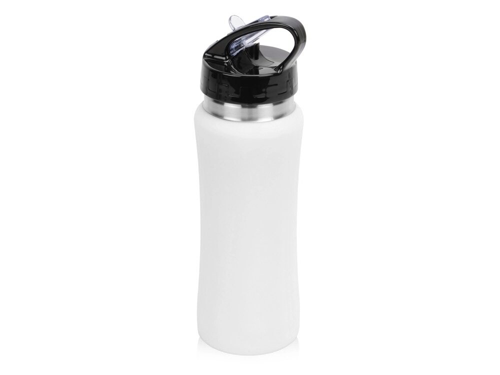 Бутылка спортивная Коста-Рика 600мл, белый от компании ТОО VEER Company Group / Одежда и сувениры с логотипом - фото 1