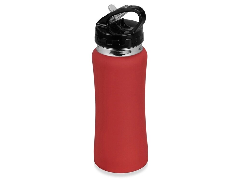 Бутылка спортивная Коста-Рика 600мл, красный от компании ТОО VEER Company Group / Одежда и сувениры с логотипом - фото 1