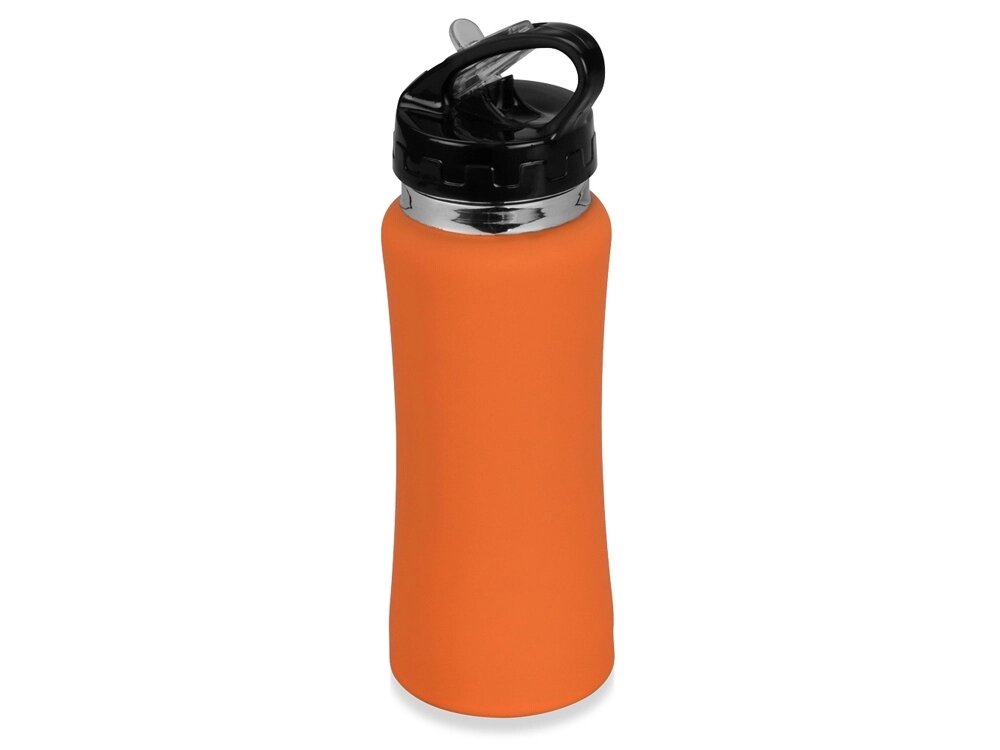 Бутылка спортивная Коста-Рика 600мл, оранжевый (P) от компании ТОО VEER Company Group / Одежда и сувениры с логотипом - фото 1