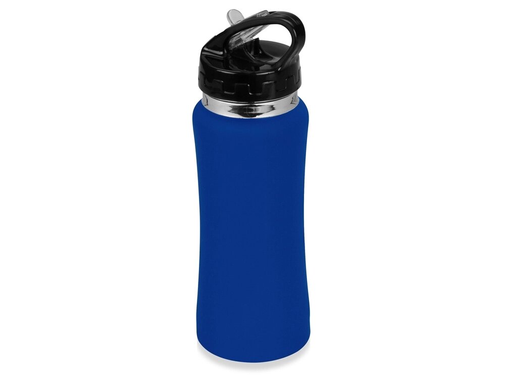 Бутылка спортивная Коста-Рика 600мл, синий от компании ТОО VEER Company Group / Одежда и сувениры с логотипом - фото 1