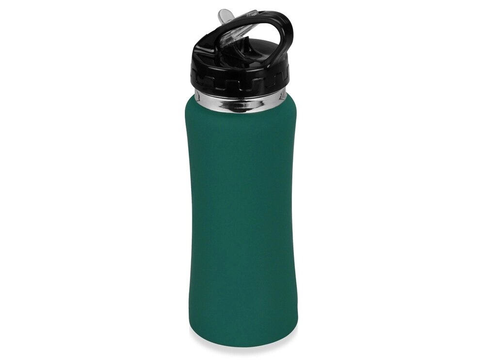 Бутылка спортивная Коста-Рика 600мл, зеленый от компании ТОО VEER Company Group / Одежда и сувениры с логотипом - фото 1