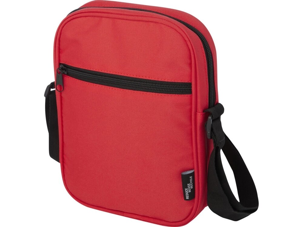 Byron сумка через плечо из переработанных материалов по стандарту GRS объемом 2 л - Красный от компании ТОО VEER Company Group / Одежда и сувениры с логотипом - фото 1