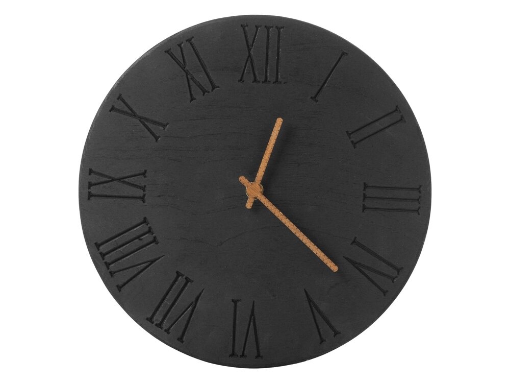 Часы деревянные Magnus, 28 см, черный от компании ТОО VEER Company Group / Одежда и сувениры с логотипом - фото 1