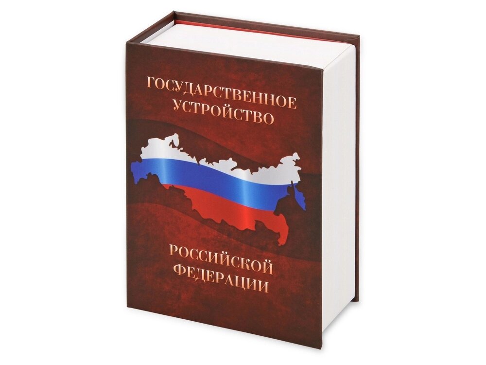 Часы Государственное устройство Российской Федерации, коричневый/бордовый от компании ТОО VEER Company Group / Одежда и сувениры с логотипом - фото 1