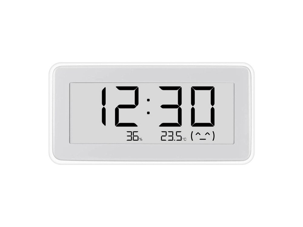 Часы термогигрометр Xiaomi Temperature and Humidity Monitor Clock LYWSD02MMC (BHR5435GL) от компании ТОО VEER Company Group / Одежда и сувениры с логотипом - фото 1