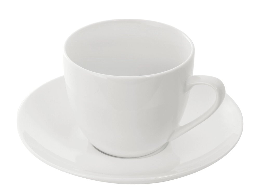 Чайная пара базовой формы Lotos, 250мл, белый от компании ТОО VEER Company Group / Одежда и сувениры с логотипом - фото 1