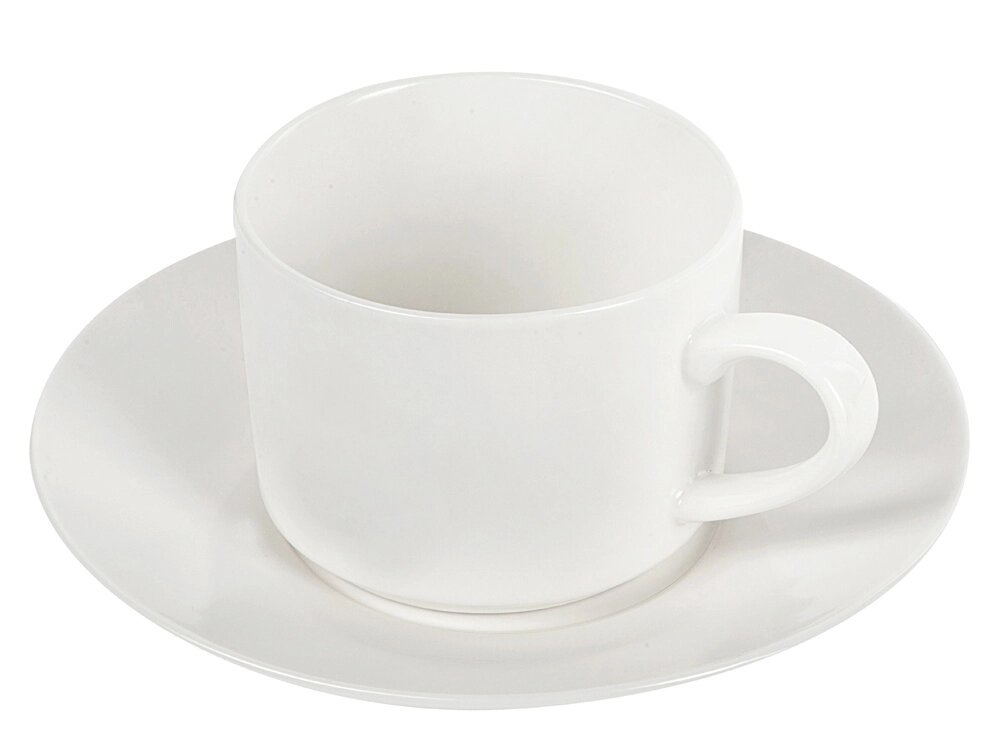 Чайная пара прямой формы Phyto, 250мл, белый от компании ТОО VEER Company Group / Одежда и сувениры с логотипом - фото 1