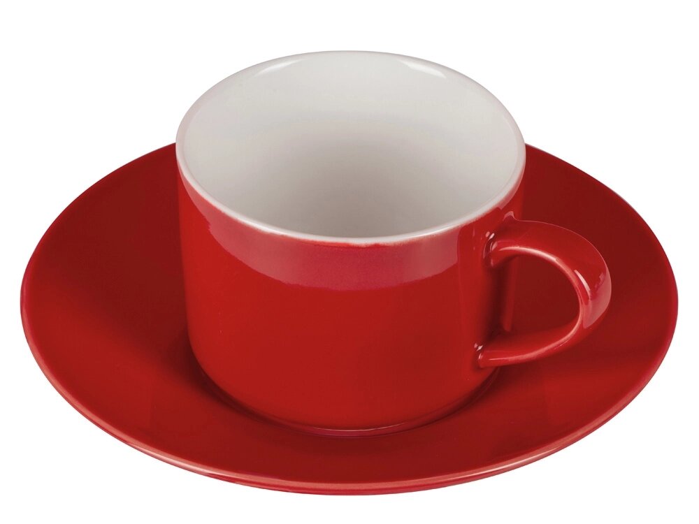 Чайная пара прямой формы Phyto, 250мл, красный от компании ТОО VEER Company Group / Одежда и сувениры с логотипом - фото 1