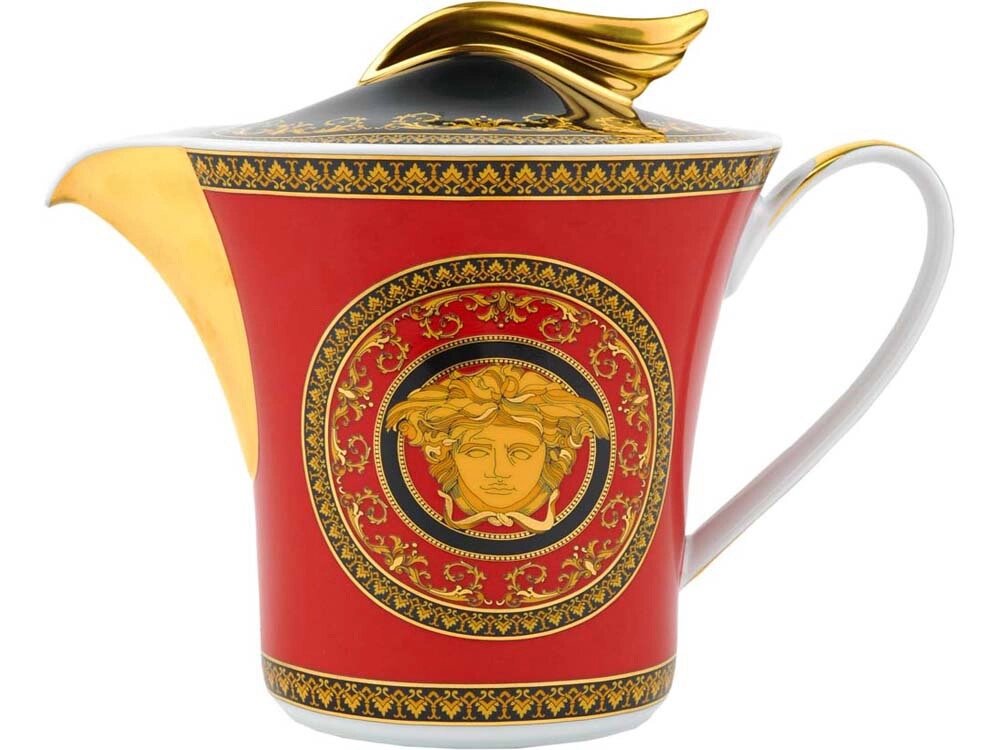 Чайник Versace Medusa, красный/золотистый от компании ТОО VEER Company Group / Одежда и сувениры с логотипом - фото 1