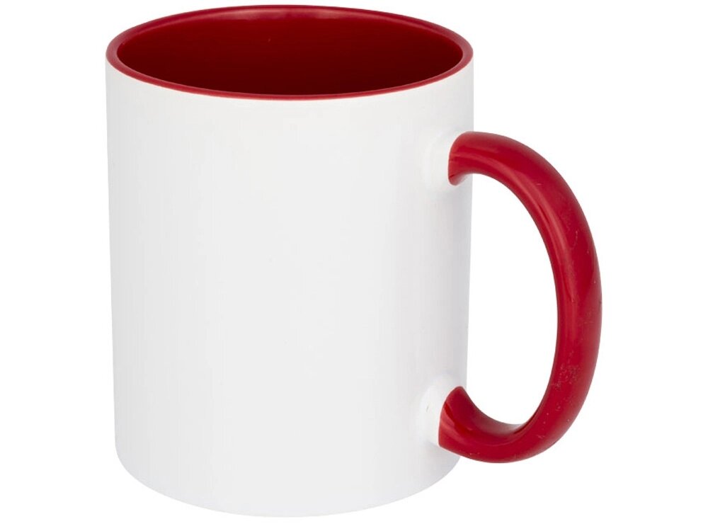 Цветная кружка Pix для сублимации, белый/красный от компании ТОО VEER Company Group / Одежда и сувениры с логотипом - фото 1