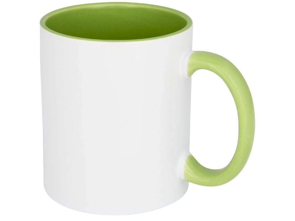 Цветная кружка Pix для сублимации, белый/зеленый от компании ТОО VEER Company Group / Одежда и сувениры с логотипом - фото 1