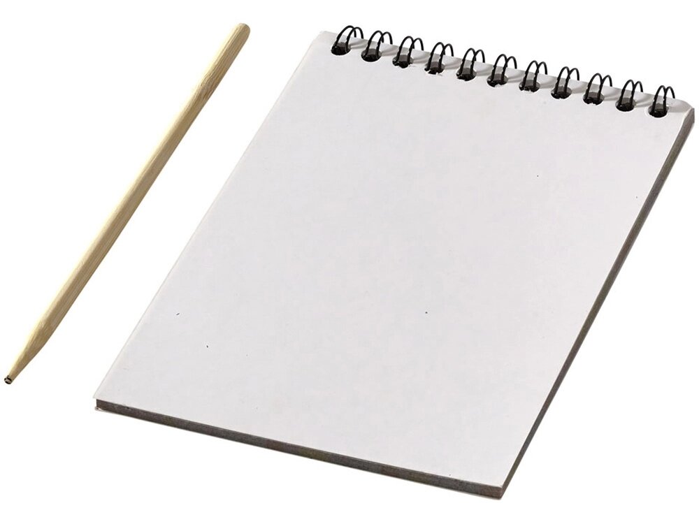 Цветной набор Scratch: блокнот, деревянная ручка от компании ТОО VEER Company Group / Одежда и сувениры с логотипом - фото 1