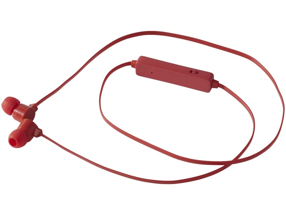 Цветные наушники Bluetooth, красный от компании ТОО VEER Company Group / Одежда и сувениры с логотипом - фото 1