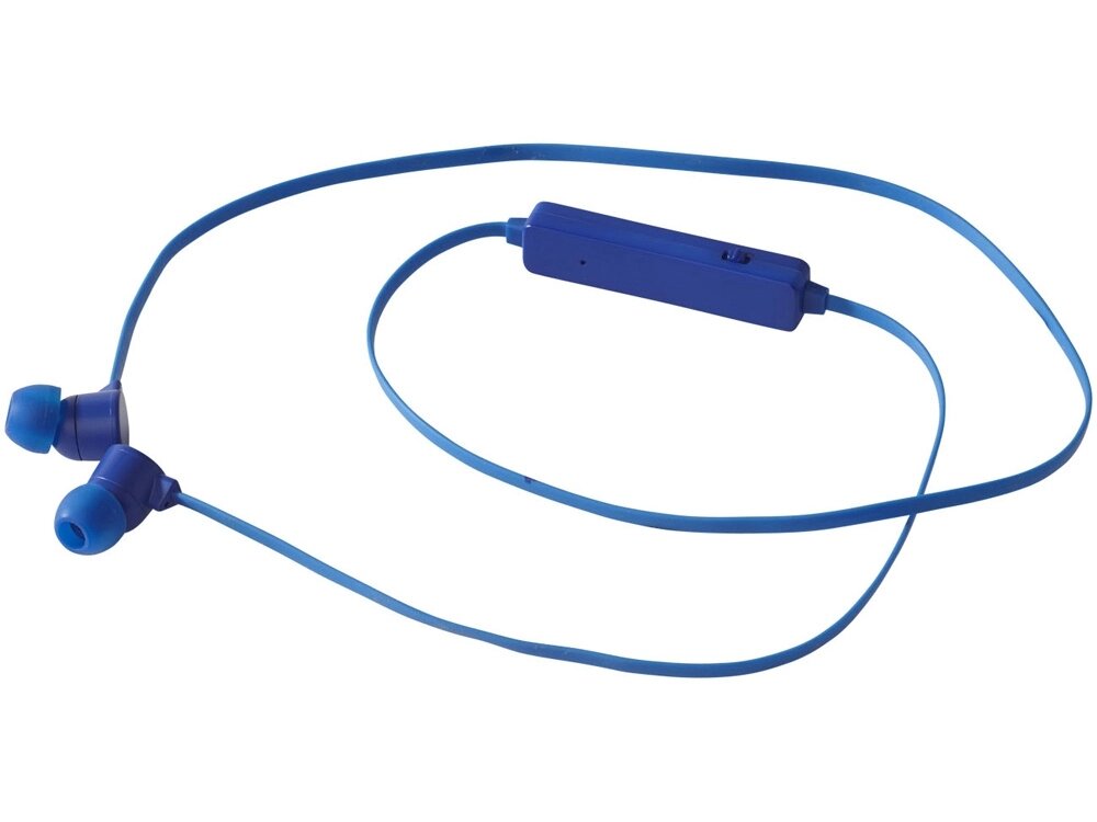 Цветные наушники Bluetooth, ярко-синий от компании ТОО VEER Company Group / Одежда и сувениры с логотипом - фото 1