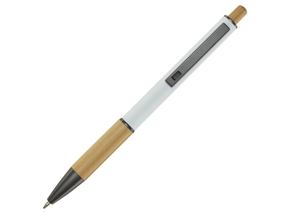 Darius шариковая ручка из переработанного алюминия, черные чернила - Белый от компании ТОО VEER Company Group / Одежда и сувениры с логотипом - фото 1